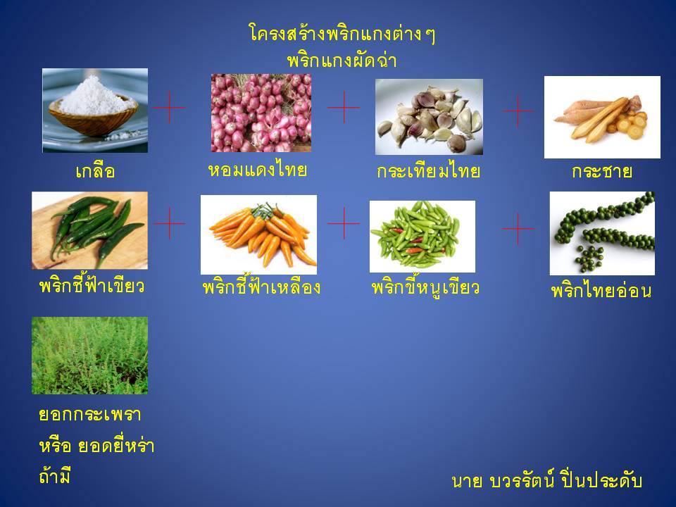 โครงสร้างพริกแกงไทย